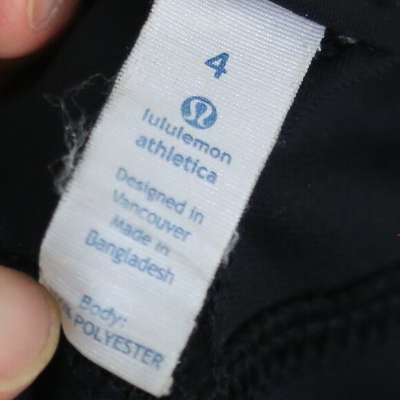 Lululemon Bust A Move Pants Moto Slim Fit Reflective Stretchy Black Size 4 - Picture 8 of 11
